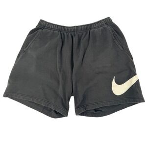 Nike Men's Black Athletic Shorts XXL Sweatpants with Large Swoosh Logo